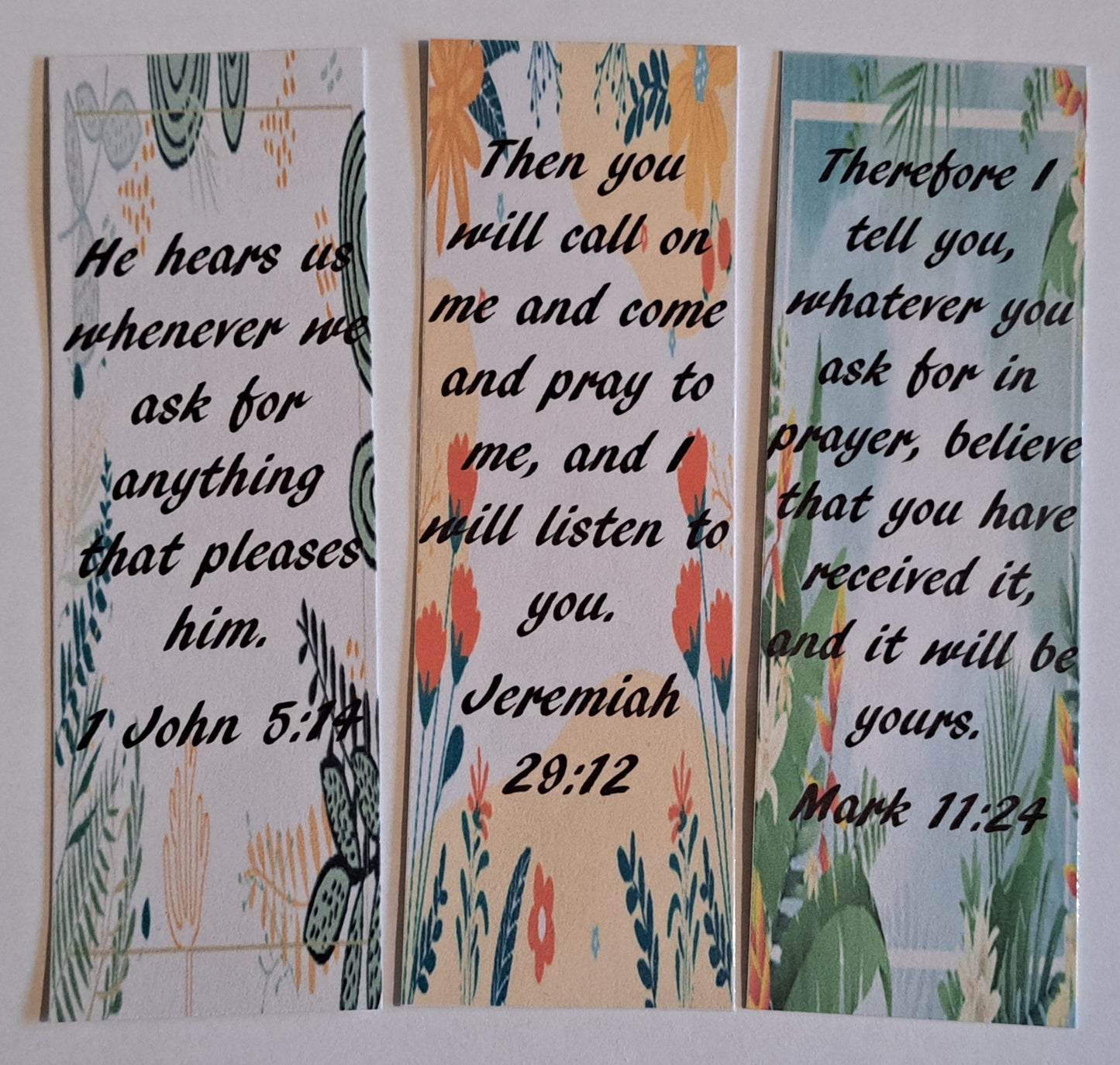 Prayer Bible Verse Bookmarks (Set of 3) - Journey with Jazzy