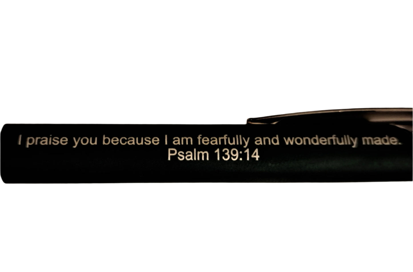 Customised Pen for Women, Personalised Pen with Bible Verse, Psalm 139:14 - Journey with Jazzy