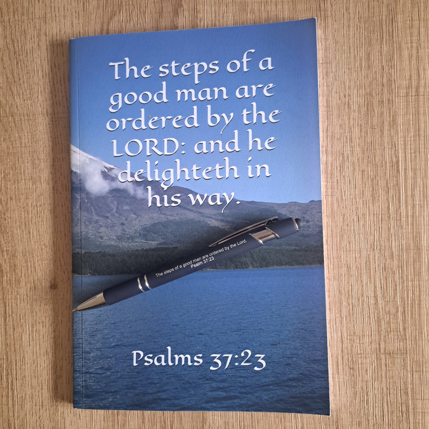 Inspirational Psalm 37:23 Stylus Pen – "The Steps of a Good Man" – Personalised Gift for Men - Journey with Jazzy