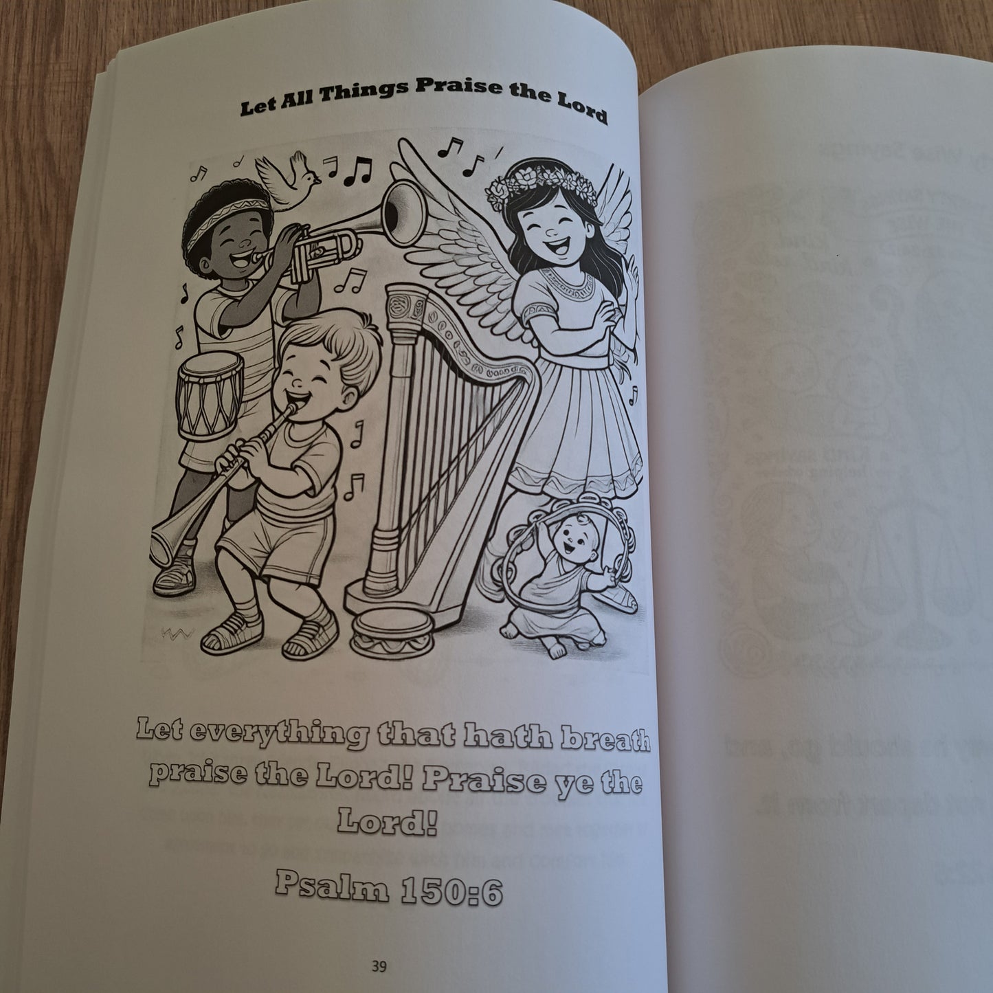 The Old Testament Colouring Book (A4) – 39 Illustrated Bible Verses for Kids & Adults - Journey with Jazzy