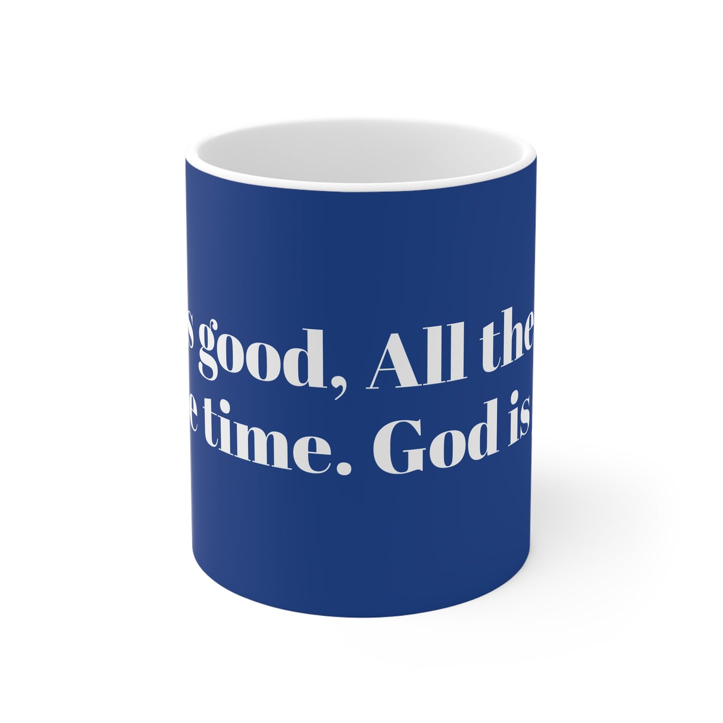 Inspirational Mug - Motivational Gift for Faith Lovers, God is Good Design, Christian Decor, Perfect for Gifting - Journey with Jazzy