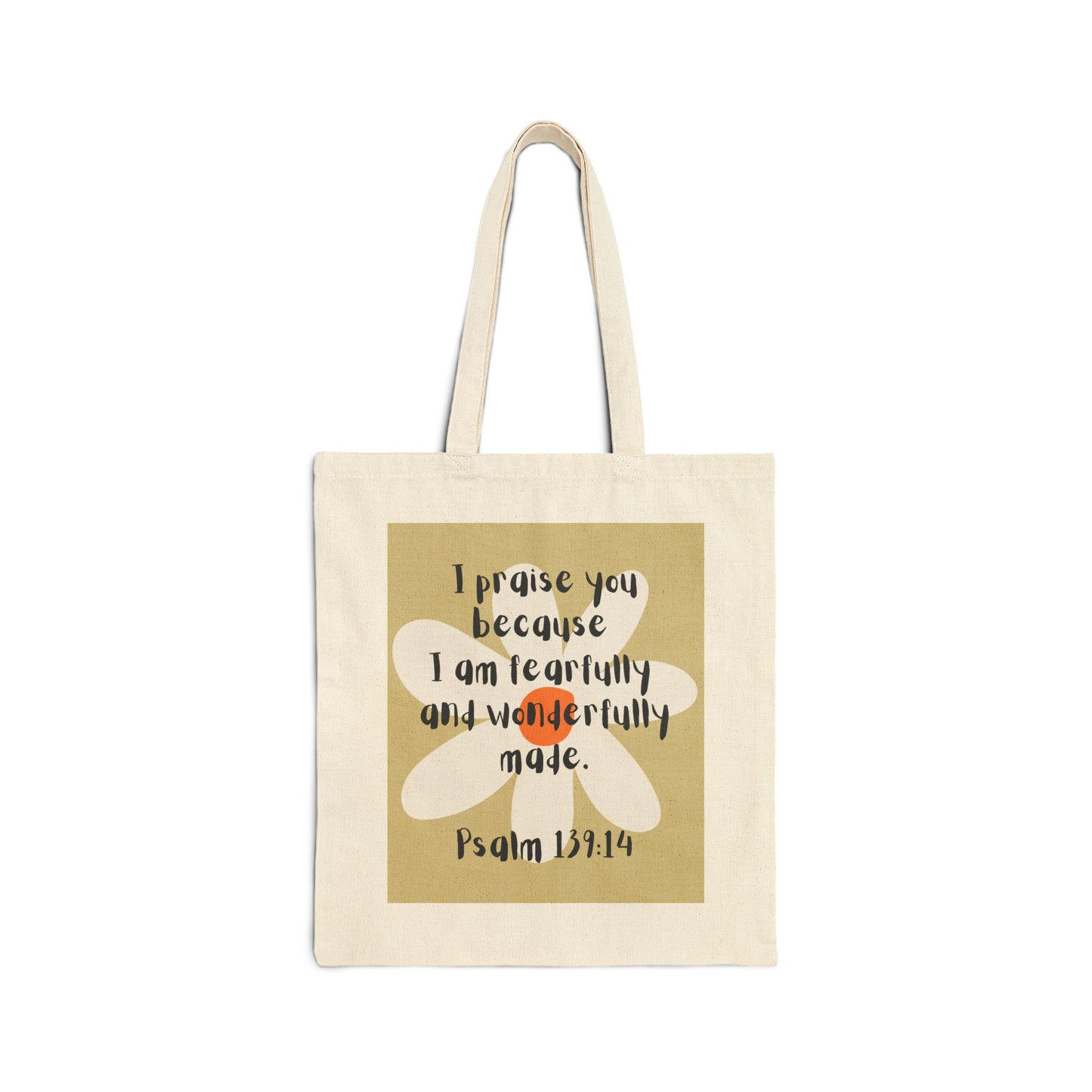 Inspirational Floral Tote Bag, Bible Verse Bag, Reusable Grocery Tote, Eco-Friendly Market Bag, Gift for Women - Journey with Jazzy