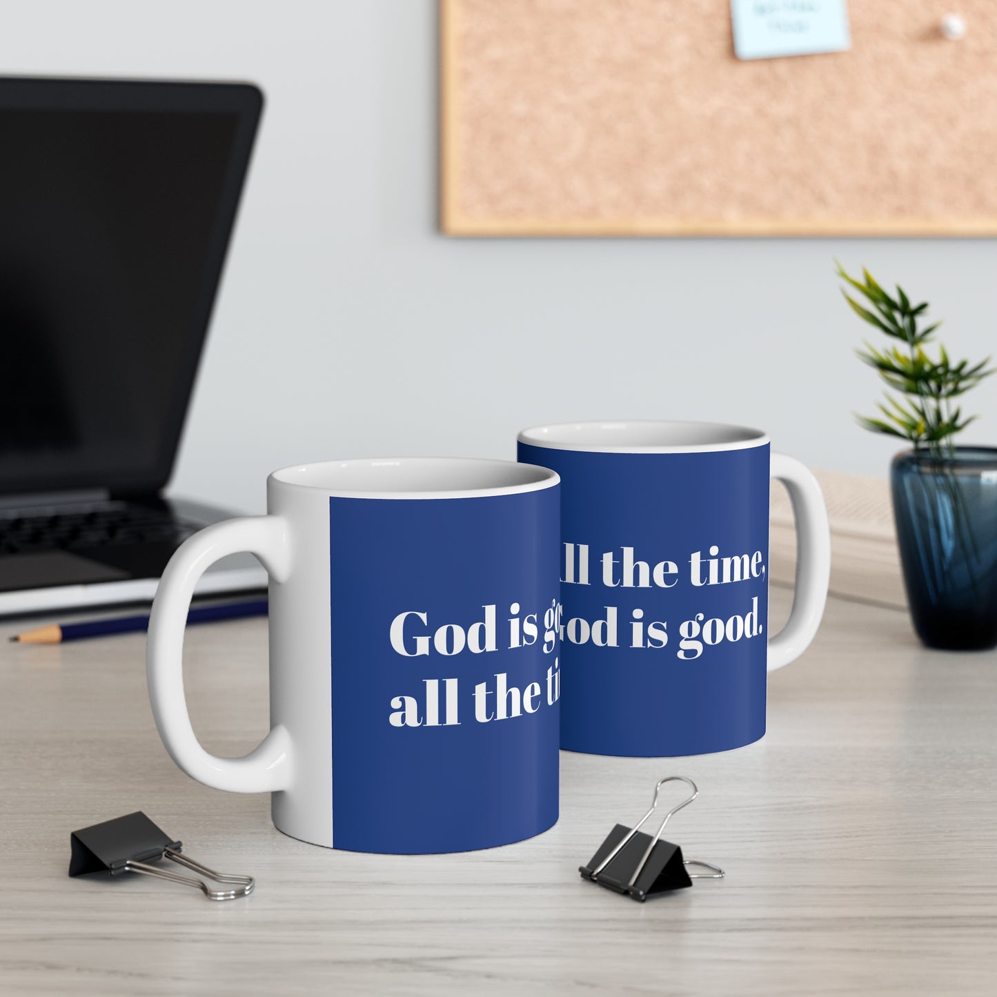 Inspirational Mug - Motivational Gift for Faith Lovers, God is Good Design, Christian Decor, Perfect for Gifting - Journey with Jazzy