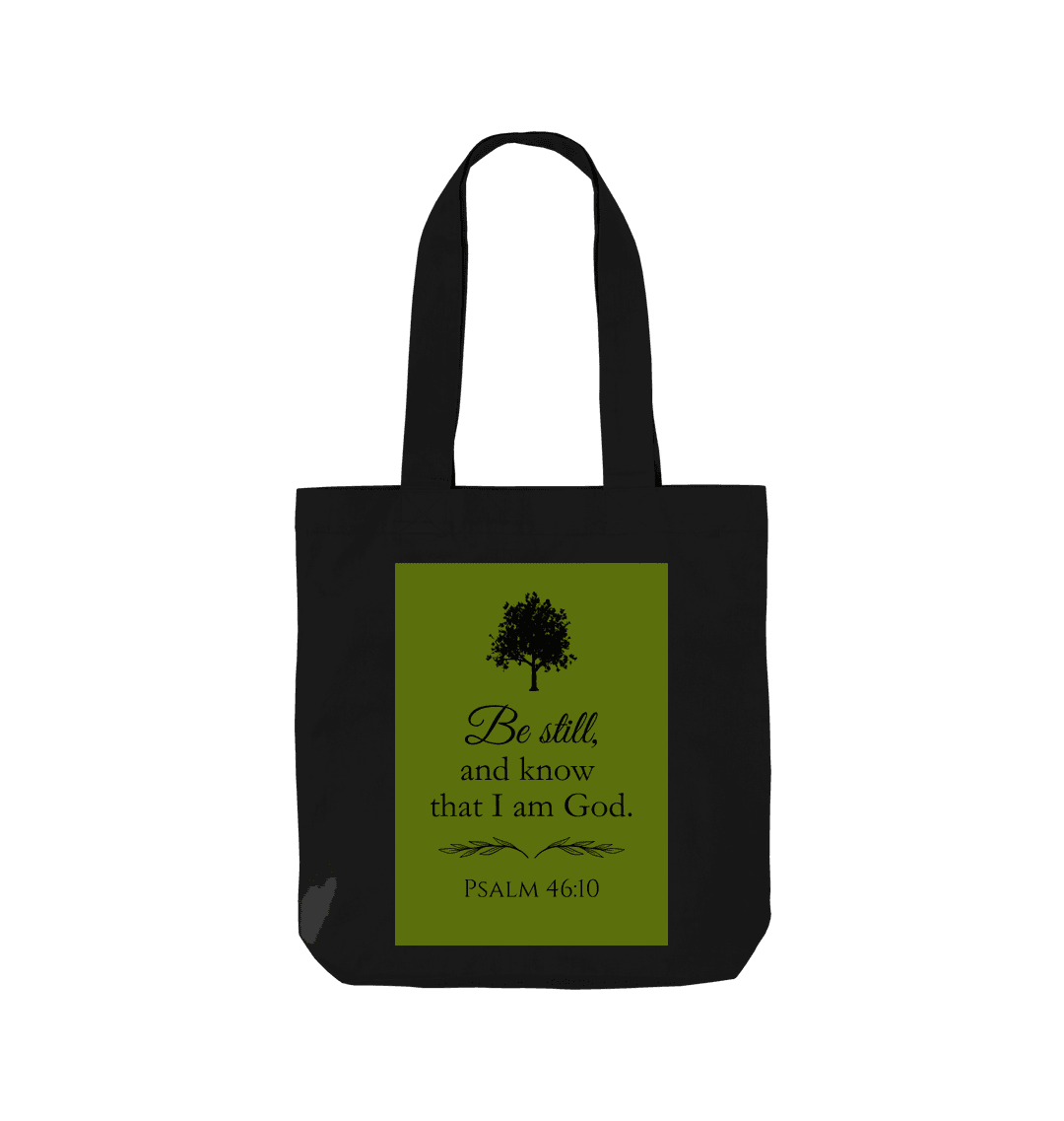 Black Printed Bag Front