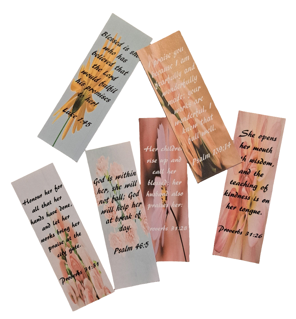 Floral Bible Verse Bookmark Set for Women - Journey with Jazzy