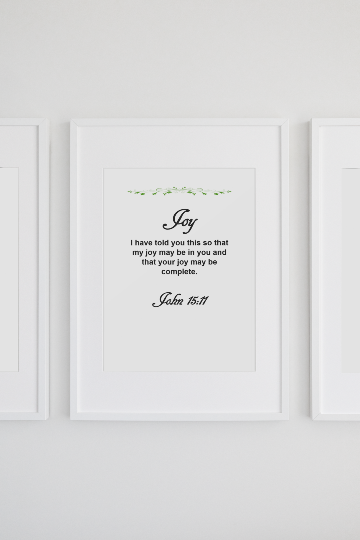 Bible Verse Set of 3 - Love, Joy, Peace, Wall Art - Journey with Jazzy