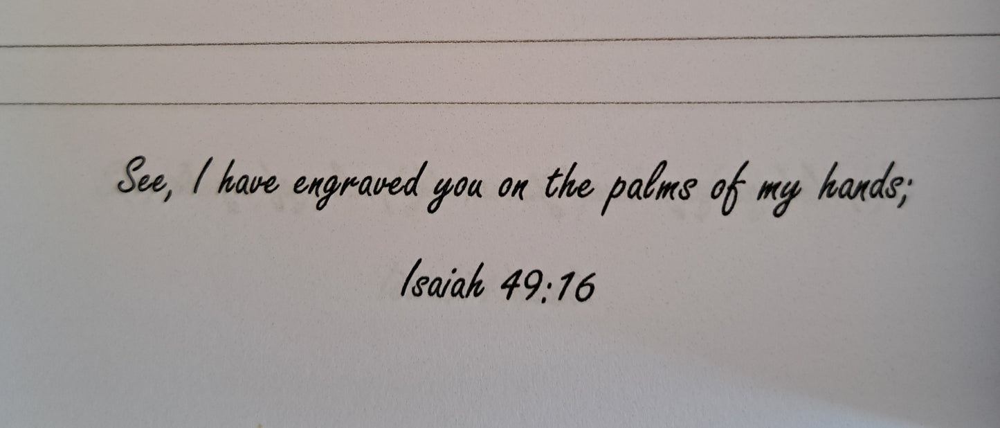 I am Cherished Bible Verse Notebook - Journey with Jazzy