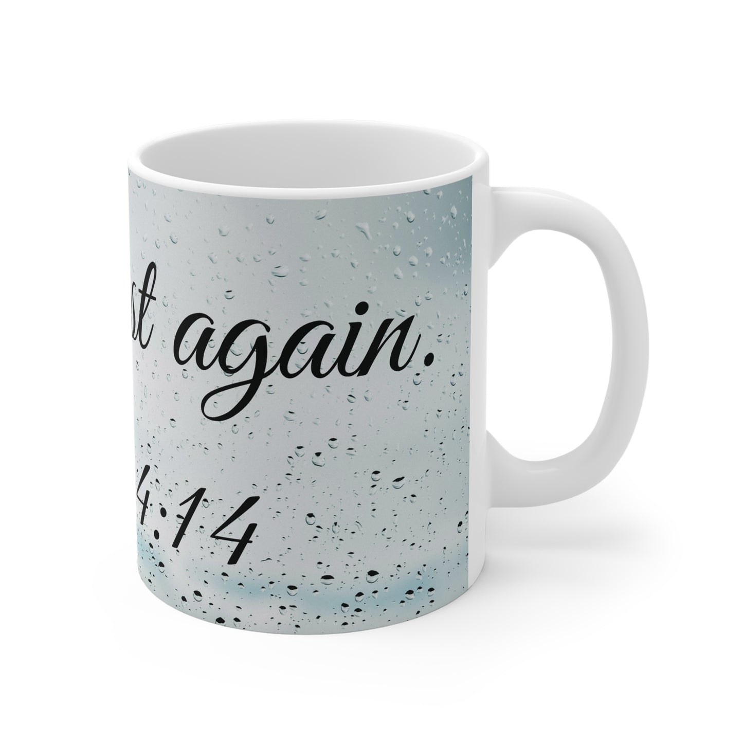“Never Thirst Again” Christian Mug – John 4:14 Bible Verse – Inspirational Gift for Women & Men - Journey with Jazzy