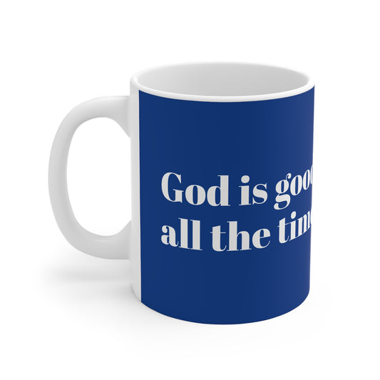 Inspirational Mug - Motivational Gift for Faith Lovers, God is Good Design, Christian Decor, Perfect for Gifting - Journey with Jazzy