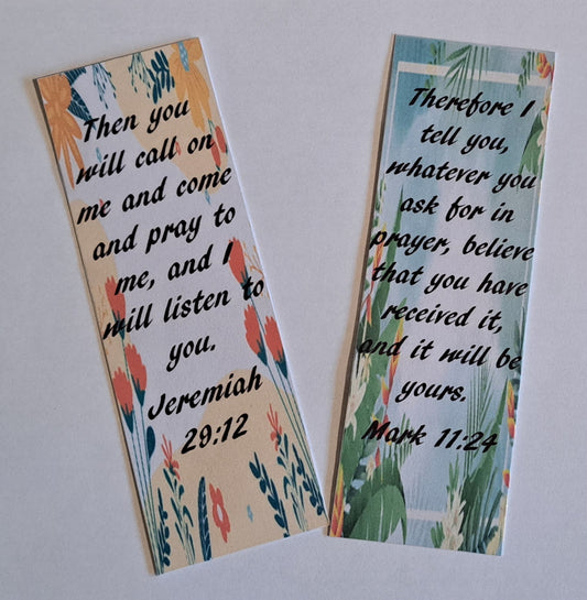 Prayer Bible Verse Bookmarks (Set of 3)