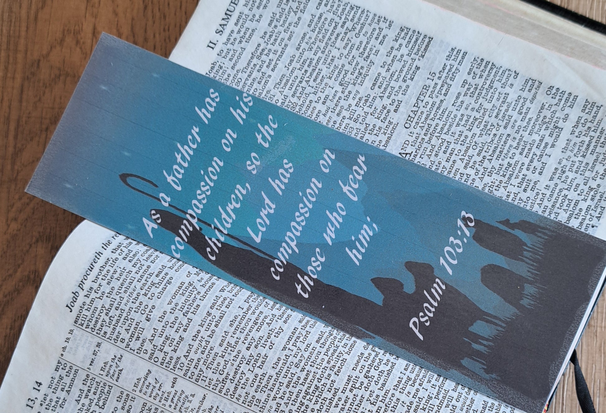 Christian Father's Day Bookmarks | Printable Scripture Gifts - Journey with Jazzy