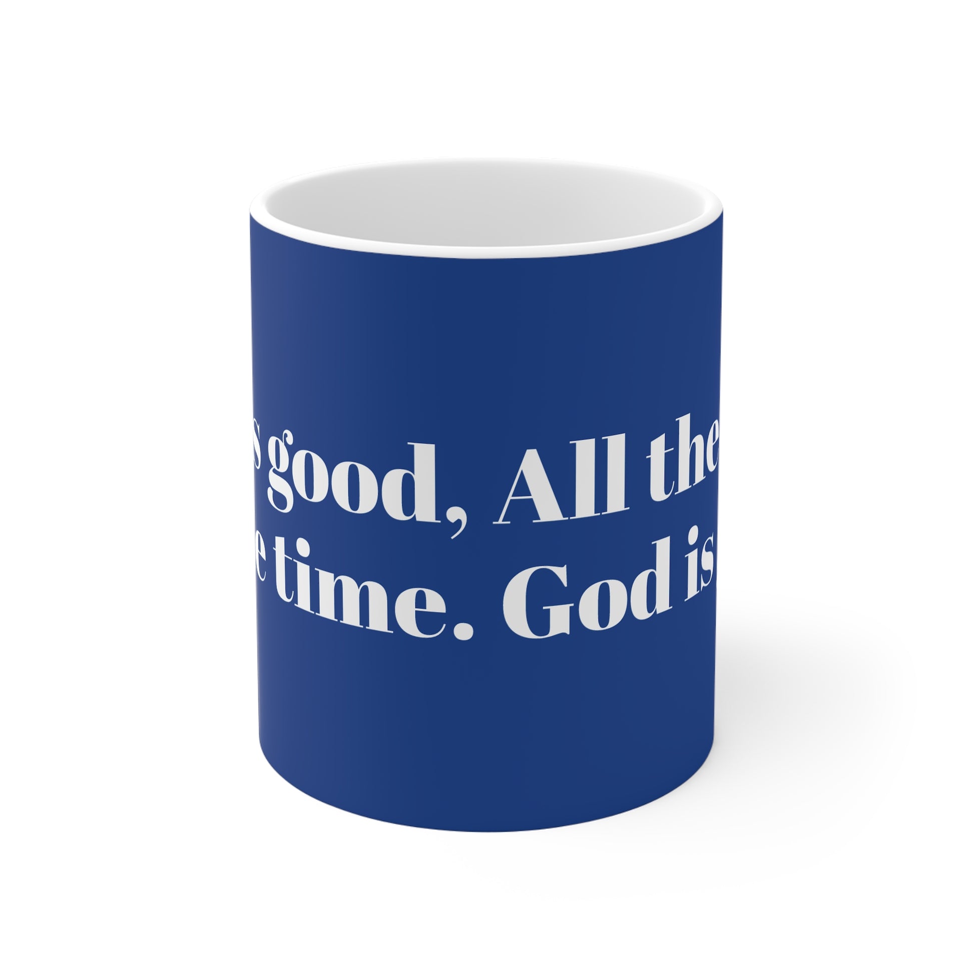 Inspirational Mug - Motivational Gift for Faith Lovers, God is Good Design, Christian Decor, Perfect for Gifting - Journey with Jazzy