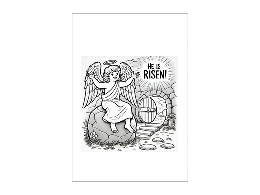 Easter Colouring Pages for Children, 6 Pages to Colour, - Journey with Jazzy